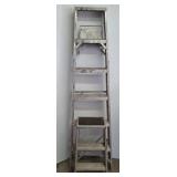 STEP LADDER AND 6 FT LADDER