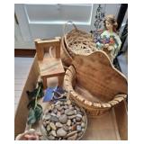 WOODEN DECOR, ROCKS, MISC