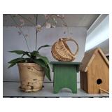 PLANTER, DOLL STOOL, BIRD HOUSE, BASKET