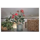 ARTIFICIAL PLANTS AND BASKETS