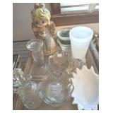 GLASSWARE, CRUET, CREAMS, MISC