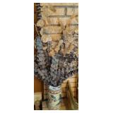 CERAMIC PAINTED FRUIT VASE