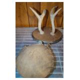 ANTLER HAT RACK AND CANTEEN