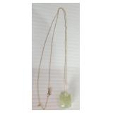 NECKLACE MARKED 14KG WITH TURTLE PENDANT