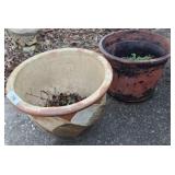 PLANTERS ASSORTED CERAMIC AND PLASTIC