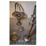 SILVER PLATED PCS AND STERLING SCRAP LOT