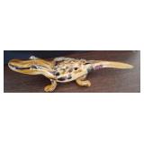 LANGHAM GLASS BLOWN ALLIGATOR 8IN LONG