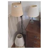 WROUGHT IRON ADJUSTABLE LAMP, MISC LAMPS