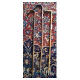 3 PC VINTAGE WALKING STICKS, POSSIBLE SILVER