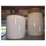 WHSKEY JUG AND CROCK