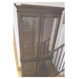LIGHTED 4 DOOR CURIO CABINET