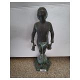 BRONZE LITTLE BOY STATUE 24 INCH