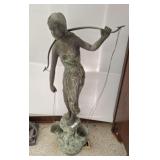 BRONZE WATER BEARER GIRL, 47 INCH