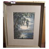 FRAMED MARSH SCENE 24X 30