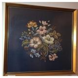 FRAMED NEEDLE POINT PRINT