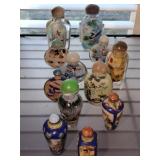 REVERSE PAINTED SNUFF BOTTLES