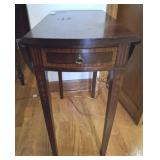 ANTIQUE DROP LEAF SIDE INLAID TABLE