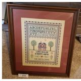 FRAMED NEEDLEPOINT 16X18