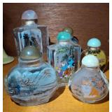 REVERSE PAINTED SNUFF BOTTLES