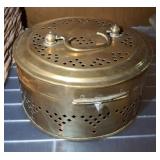 VINTAGE DRESSER BOX, BRASS