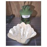 SHELL Dï¿½COR, GREEN GLOBE LANTERN