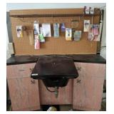 BEAUTY PARLOR STATION1/5/2026 SINK, PEG BOARD,