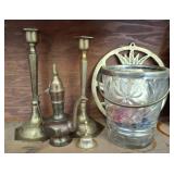 CANDLE HOLDER, TRIVET, ICE BUCKET