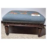 NEEDLE POINT STOOL 10X12X8