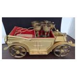 ANTIQUE CAR WITH CORDIALS BAR SET