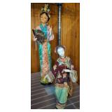 2 PC ORIENTAL FIGURINES