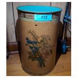 VINTAGE METAL WASTE CAN