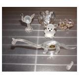 CRYSTAL AND GLASS MINIATURE FIGURINES