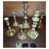BRASS CANDLE STICK HOLDERS