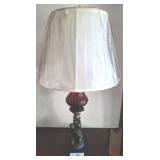 GREEK STATUE WITH AMETHYST DECORATIVE LAMP