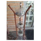 STAND WITH BOWLS AND POLISHED STONES 36 INCH