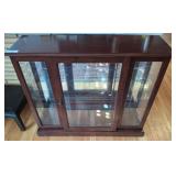 BEVELED GLASS CURIO CABINET
