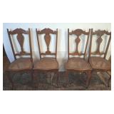 2 PAIR OF CANE BOTTOM CHAIR