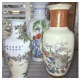 GROUP ORIENTAL VASES