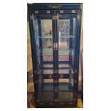 LACQUERED CURIO CABINET 34X15X76