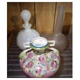 MILK GLASS OIL BOTTLE, FROSTED OIL BOTTLE