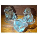 BLOWN GLASS ANIMAL PAPER WEIGHTS