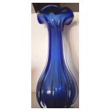 GROUND BOTTOM BLUE VASE 13IN