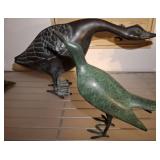 BRASS BARON BRONZE DUCK STATUES