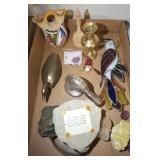 FOSSILS, GEODES, BRASS DUCK, MISC Dï¿½COR
