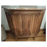 MARBLE TOP MID CENTRY FOYER TABLE