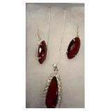 NECKLACE AND EARRING SET 925