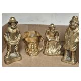 BRASS FIGURINES, CUP