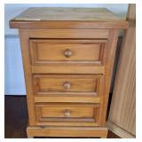 PINE 3 DRAWER END TABLE