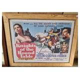 FRAMED KNIGHTS OF THE ROUND TABLE POSTER