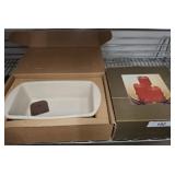 PAMPERED CHEF LOAF PAN, CANDLES